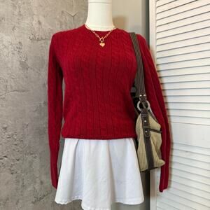 Gilmore Girls inspired red fall knit sweater